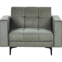 Beliani ALNES - Fauteuil - Donkergroen - Stof Outlet