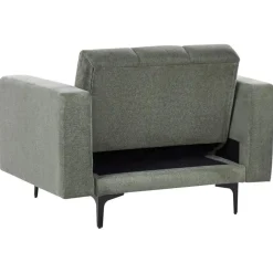 Beliani ALNES - Fauteuil - Donkergroen - Stof Outlet