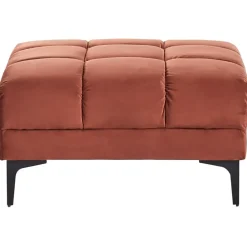 Leen Bakker ALNES - Ottomaan - Lichtrood - Polyester New