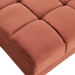 Leen Bakker ALNES - Ottomaan - Lichtrood - Polyester New