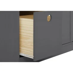 Loft24 Alpi - Boekenkast met 4 laden in grijs grenen New