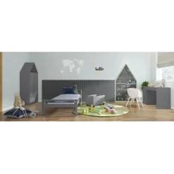 Loft24 Alpi - Bureau met 3 lades in grijs Outlet