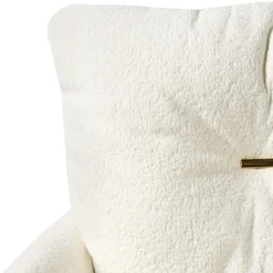 Leen Bakker ALPINE - Bureaustoel - Gebroken wit - Bouclé Best