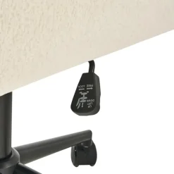 Leen Bakker ALPINE - Bureaustoel - Gebroken wit - Bouclé Best