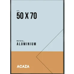 ACAZA Aluminium Fotokader, Foto lijst voor Foto's met Formaat 50 x 70 cm, Zwarte Rand Online