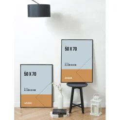 ACAZA Aluminium Fotokader, Foto lijst voor Foto's met Formaat 50 x 70 cm, Zwarte Rand Online