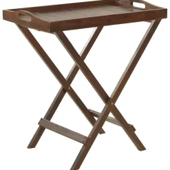 Beliani AMANTEA - Bistroset - Donkerhout/Grijs - Acaciahout Discount