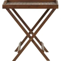 Beliani AMANTEA - Bistroset - Donkerhout/Grijs - Acaciahout Discount