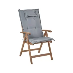 Beliani AMANTEA - Bistroset - Donkerhout/Grijs - Acaciahout Discount