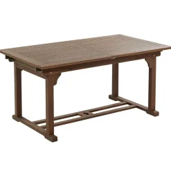 Beliani AMANTEA - Tuinset voor 6 - Donkere houtkleur/Grijs - Acaciahout Clearance