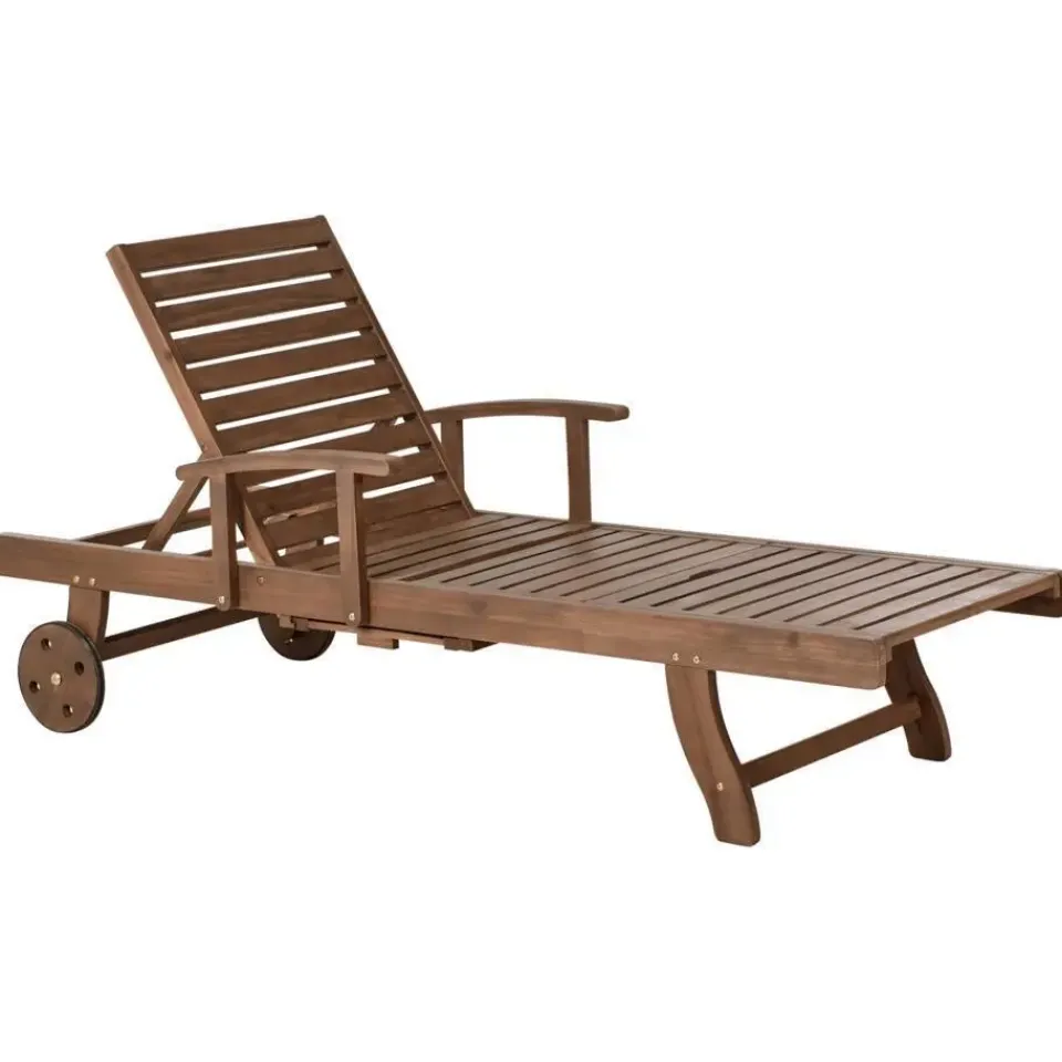 Leen Bakker AMANTEA PREMIUM II - Tuinligstoel - Groen - Acaciahout Sale