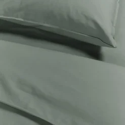 Ambiante Cotton Uni dekbedovertrek - 240x200/220 - Groen Outlet