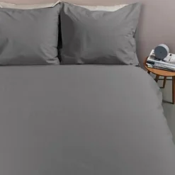 Ambiante Cotton Uni dekbedovertrek - 240x200/220 - Grijs Online