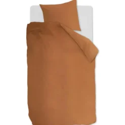 Ambiante Cotton Uni dekbedovertrek - 240x200/220 - Oranje Discount