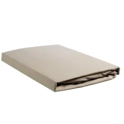 Ambiante Katoen - Hoeslaken - 160x220 - Taupe Discount