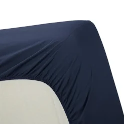 Ambiante Katoen - Hoeslaken - 200x200 - Donker Blauw Hot