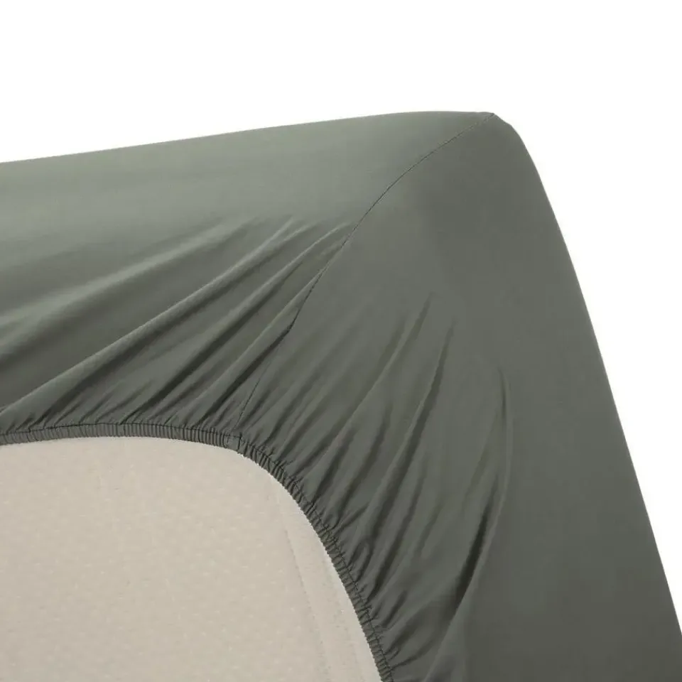 Ambiante Katoen - Hoeslaken - 120x200 - Groen Outlet