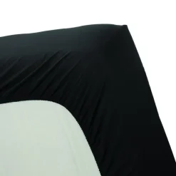 Ambiante Katoen - Topper Hoeslaken - 120x200 - Zwart Hot
