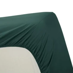 Ambiante Katoen - Topper Hoeslaken - 180x200 - Donker Groen Outlet