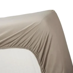 Ambiante Katoen - Topper Hoeslaken - 140x200 - Taupe Outlet