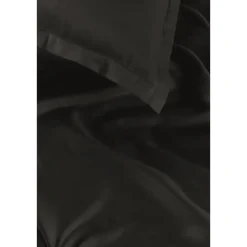 Ambiante Satin Uni dekbedovertrek - 200x200/220 - Zwart Sale