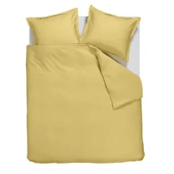 Ambiante Satin Uni dekbedovertrek - 240x200/220 - Licht geel Online