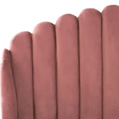 Beliani AMBILLOU - Tweepersoonsbed - Roze - 140 x 200 cm - Fluweel Online