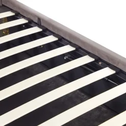 Beliani AMIENS - Bed met opbergruimte - Taupe - 140 x 200 cm - Fluweel Discount