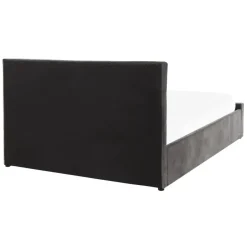 Beliani AMIENS - Bed met opbergruimte - Grijs - 140 x 200 cm - Fluweel