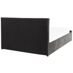 Beliani AMIENS - Bed met opbergruimte - Grijs - 140 x 200 cm - Fluweel