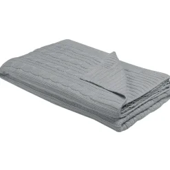 Beliani ANAMUR - Plaid - Grijs - 110 x 180 cm - Katoen Best