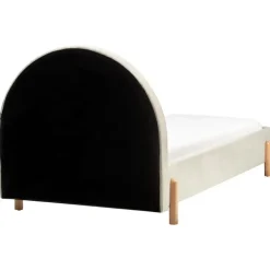 Beliani ANET - Bed - Beige - 90 x 200 cm - Stof Clearance