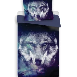Animal Pictures Dekbedovertrek Wolf - Eenpersoons - 140 x 200 cm - Polyester Sale