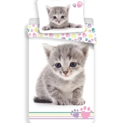 Animal Pictures Kitten Dekbedovertrek - Eenpersoons - 140 x 200 cm - Katoen Hot