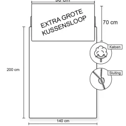 Animal Pictures paard- Dekbedovertrek-140x200cm