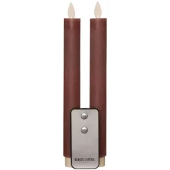 Anna's Collection Anna Collection LED dinerkaarsen - 2x st - antiek roze - 23 cm New