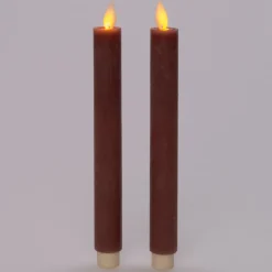 Anna's Collection Anna Collection LED dinerkaarsen - 2x st - antiek roze - 23 cm New