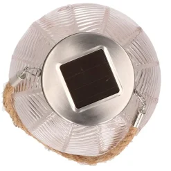 Anna's Collection Lantaarn - solar - roze - glas - 16 cm Sale