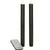 Anna's Collection LED dinerkaarsen - 2x - zwart - 23 cm Best