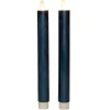 Anna's Collection LED dinerkaarsen - 2x - metallic blauw - 23 cm Online