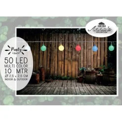 Anna's Collection Lichtsnoer - gekleurd - LED - tuin - 10 meter Discount