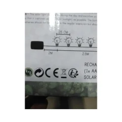 Anna's Collection Solar lichtsnoer - witte lampionnen - 250 cm Discount