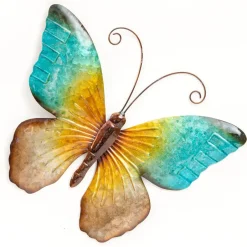 Anna's Collection Tuindecoratie vlinder - blauw - 44 x 32 cm Hot