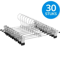 ACAZA Antislip Broekhangers met Knijpers - 30 stuks Kleding Hangers met Klemmen- 31cm Sale