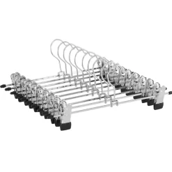 ACAZA Antislip kledinghangers - 40 cm lang - 20 stuks - zilvergrijs Best