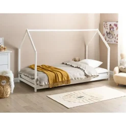 Beliani APPY - Kinderbed - Wit - 90 x 200 cm - Dennenhout Hot