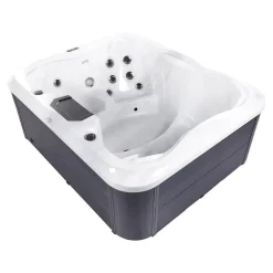 Beliani ARCELIA - Whirlpool buitenbad - Wit - 215 x 180 cm - Acryl Sale