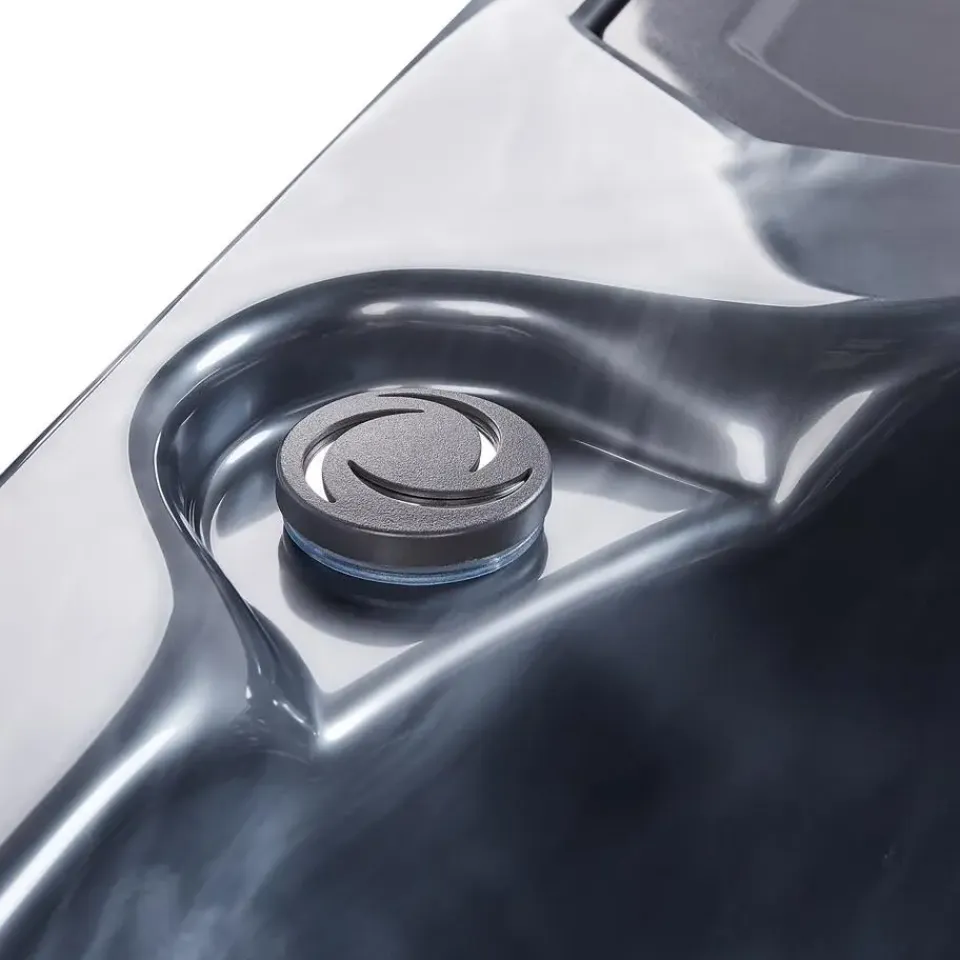 Beliani ARCELIA - Whirlpool buitenbad - Grijs - 215 x 180 cm - Acryl Best