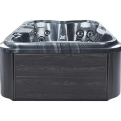 Beliani ARCELIA - Whirlpool buitenbad - Grijs - 215 x 180 cm - Acryl Best