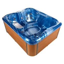 Beliani ARCELIA - Whirlpool buitenbad - Blauw - 215 x 180 cm - Acryl Best